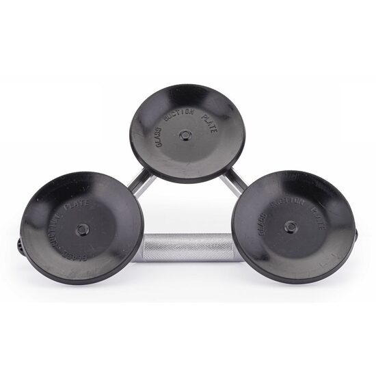 Ventuza pentru extragere, fixare geam, sticla, tabla, 3 ventuze, capacitate 150 kg, 120 mm, Powermat