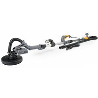 Set masina 2 in 1 de slefuit telescopica tip girafa pentru pereti si tavane, slefuitor 1400 W, cap rotund și triunghiular, LED, Powermat