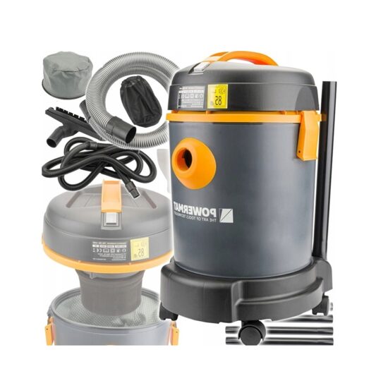 Aspirator industrial multifunctional 4 in 1, 1600W, 25 KPa, capacitate rezervor 25 litri, pentru piscine, iazuri, mediu uscat si umed, Powermat