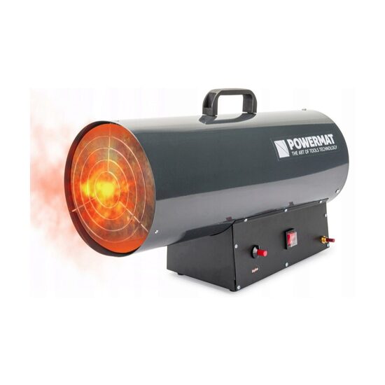 Incalzitor pe gaz 65 KW cu ardere externa, tun industrial, debit 1520 m³/h, Powermat