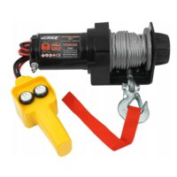 Troliu electric 12 V, 110 A, tragere maxima 2000 lb, capacitate ridicare 907 Kg, lungime calbu 12 m, grosime cablu 4.2 mm, Verke