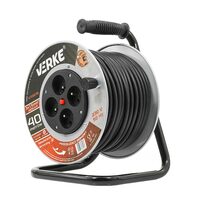 Rola prelungitor, cablu pentru curent cu cadru metalic 40 metri 3 x 1,5 mm Verke