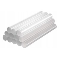 Set batoane transparente din silicon pentru pistol de lipit,  11x100 mm, 12 piese, Verke