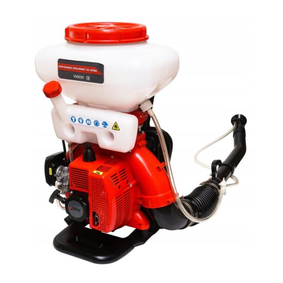Atomizor pe benzina cu motor in 2 timpi, 2.9 CP, capacitate 14 litri, raza de lucru 12 metri, Verke