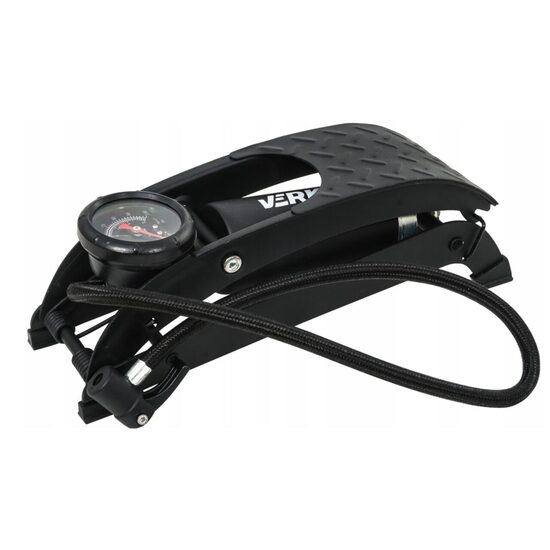 Pompa de picior cu  manometru piston dublu pentru umflat, presiune 7 bari, Verke