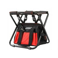 Geanta pentru transportul si depozitarea sculelor si uneltelor cu scaun pliabil si detasabil, 42x29x31 cm, poliester 600D, Verke