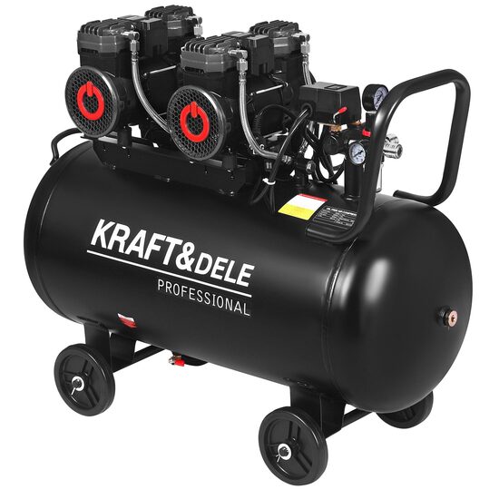 Compresor de aer, capacitate rezervor 100 litri, debit 585l/mim, presiune de lucru 8 bari, Kraft