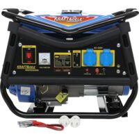 Generator pentru curent, monofazat, pe benzina, 3000 W, 7 CP, motor in 4 timpi racit cu aer, capacitate rezervor 15 litri, pornire manuala, Kraft