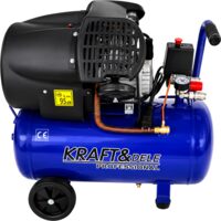 Compresor de aer, capacitate rezervor 50 litri, debit 380l/mim, presiune de lucru 8 bari, Kraft