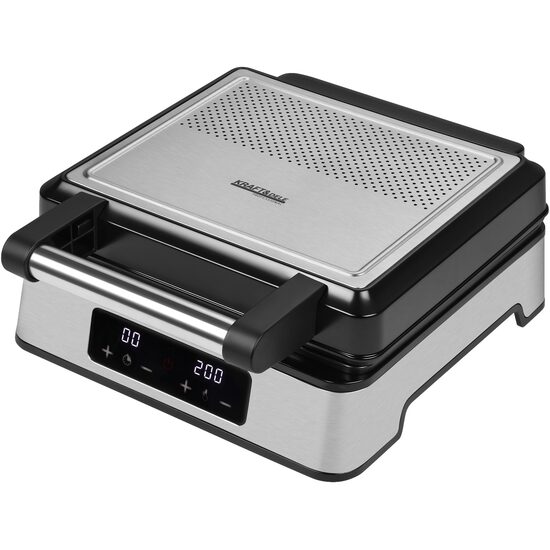 Aparat pentru vafe si gofre, 2200 W, afisaj LCD, capacitate 4 vafe, invelis antiaderent, control al temperaturii, Kraft