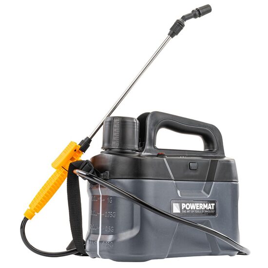 Pulverizator, vermorel cu baterie, capacitate rezervor 5 l, Powermat