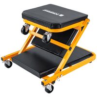 Scaun mobil si targa auto, 2 in 1, din otel si piele artificiala, Powermate