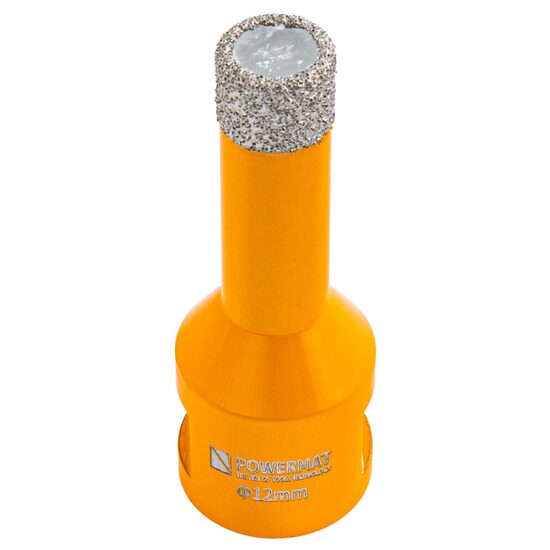 Carota diamantata pentru gresie, granit, ceramica, utilizare umeda/uscata, prindere M14, diametru 12mm, Powermat
