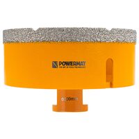 Carota diamantata pentru gresie, granit, ceramica, utilizare umeda/uscata, prindere M14, diametru 100 mm, Powermat