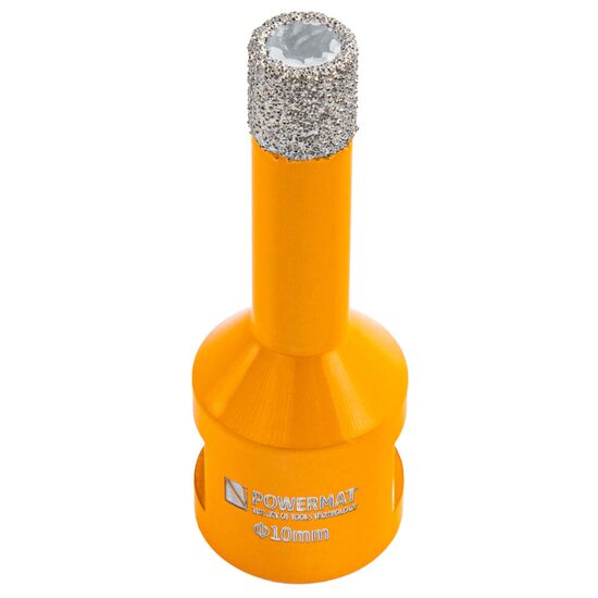 Carota diamantata pentru gresie, granit, ceramica, utilizare umeda/uscata, prindere M14, diametru 10 mm, Powermat