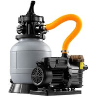 Pompa de filtrare pentru piscina, debit 10.000 l/h, 400W, afisaj LCD, supapa cu 7 functii, Powermat
