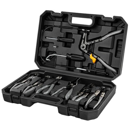 Trusa clesti pentru coliere auto, coliere elastice, Clic-R, Oetiker, 9 piese, Powermat