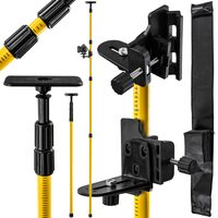 Suport telescopic pentru montare, fixare nivela laser, interval reglare 192 - 400 cm, filet 5/8", Powermat