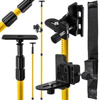 Suport telescopic pentru montare, fixare nivela laser, interval reglare 112 - 300 cm, filet 5/8", Powermat
