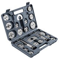 Trusa etriere pentru pistoanele de frana, cu suport magnetic, 22 piese, Powermat