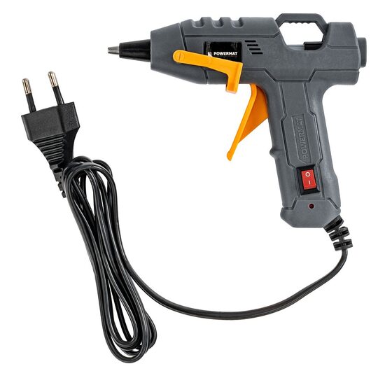 Pistol electric pentru lipit cu batoane adeziv, putere 100 W, incalzire rapida, 220°C, 7 mm x 15 cm, 60 adeziv inclusi, Powermat