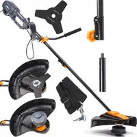 Motocoasa electrica, trimmer pentru tuns iarba, gazon, 2500 W, disc si mosor incluse, Powermat