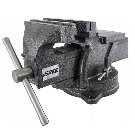 Menghina rotativa turnata de banc, cu nicovala, 150 mm, rotatie 360°, cu blocare, Verke