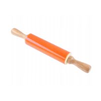Sucitor din silicon antiaderent cu ax rotativ si manere ergonomice din lemn, 39.5 x 5.3 cm, Kinghoff 