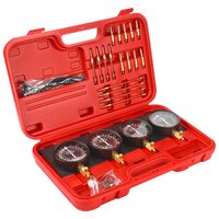 Tresa vacuum pentru sincronizare injectie, reglare carburatoare, 4 ceasuri, adaptoare M5/M6, furtunuri flexibile, Kraft