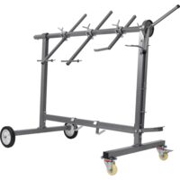 Suport mobil rotativ pentru vopsire, rotire 360°, 3 brate duble, cu roti de transport, Kraft