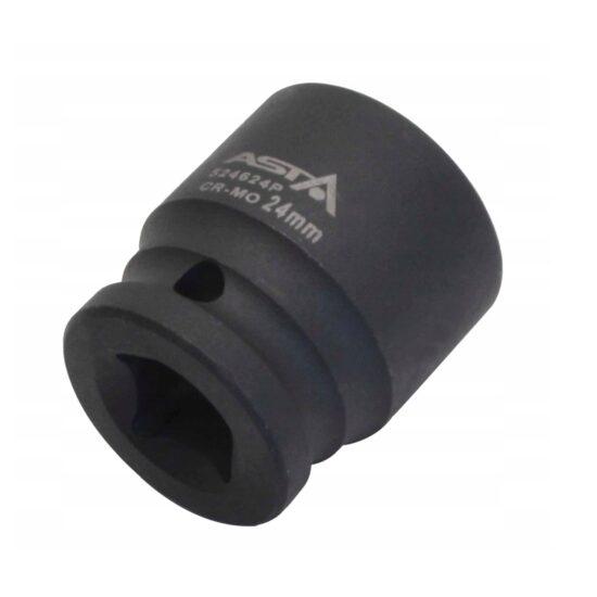 Cheie tubulare hexagonala 24mm, scurta de impact, 1/2", Asta