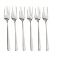 Set  furculite pentru masa, din inox lucios, 19.5 cm, argintiu, 6 piese, Kinghoff