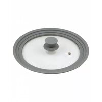 Capac universal din sticla si silicon, 24, 26, 28 cm, Kinghoff