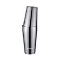 Set shaker, 2 recipiente pentru bauturi si cocktailuri,  inox, capacitate 600 ml 700 ml, grafit, Klausberg