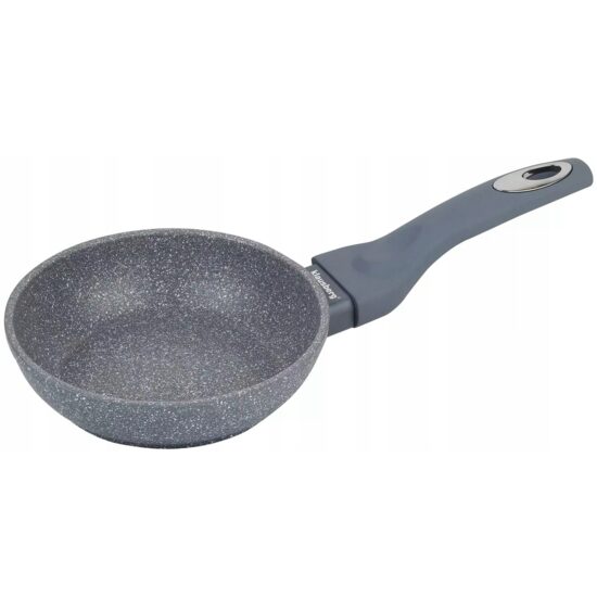 Tigaie din aluminiu cu acoperire granitata, marmurata, diametru 20 cm, gri, Klausberg