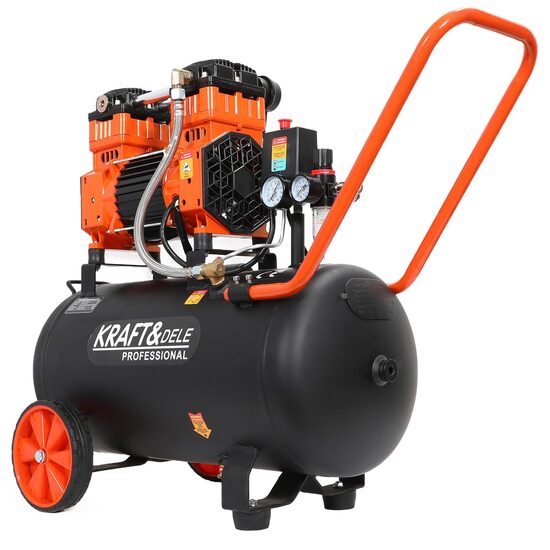 Compresor de aer, capacitate 50 litri, 2200 W, 10 bari, debit 295 l/min, cu dezumidificator, Kraft