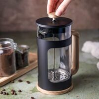 Infuzor pentru cafea si ceai, 600ml, cu imitatie din lemn, Klausberg