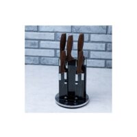 Set cutite din inox, cu suport, 6 piese, Klausberg
