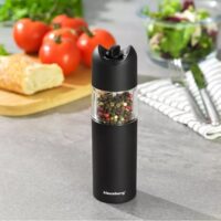 Rasnita electrica pentru sare si piper, negru, Kinghoff