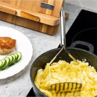 Zdrobitor legume si fructe, pentru piure, inox, 28cm , Kinghoff