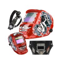 Masca pentru sudura automata heliomata, auto-intunecata, Red Technic